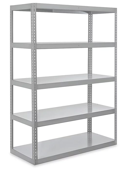 Heavy-Duty Steel Shelving, 60 x 24 x 84"