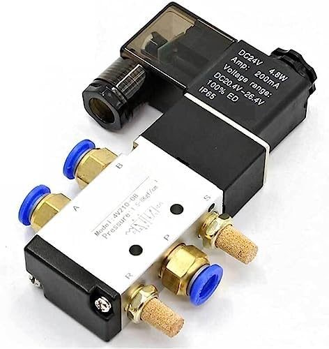 1/8'' 5 Port, 2 Position Pneumatic Solenoid Valve, 24V DC