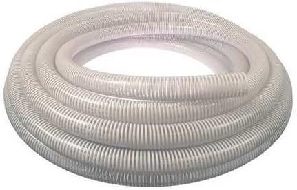 PVC Water Suction Hose, 1-1/4" ID x 100 ft, 90 PSI