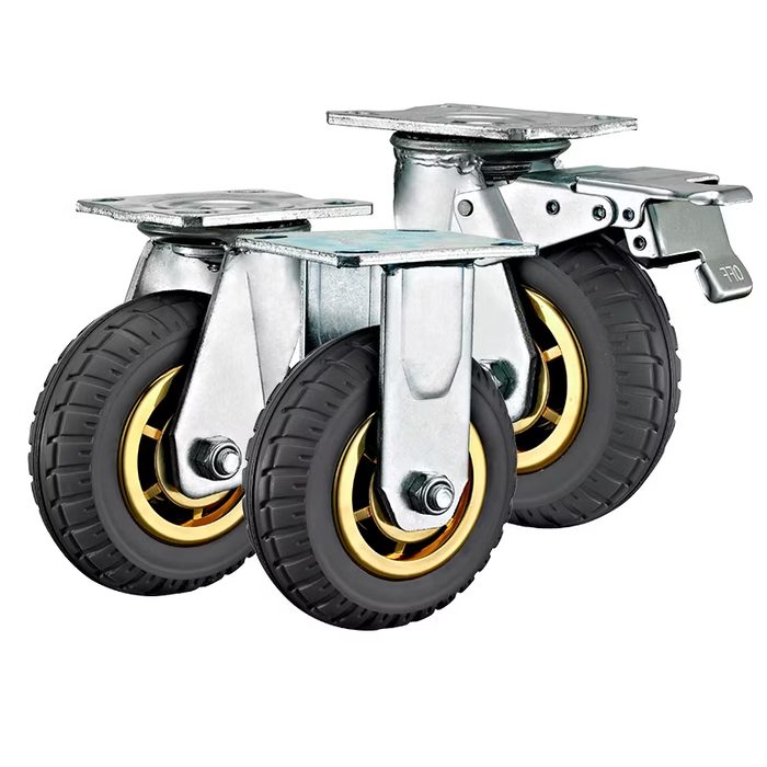 Heavy Duty Solid Rubber Caster Wheel