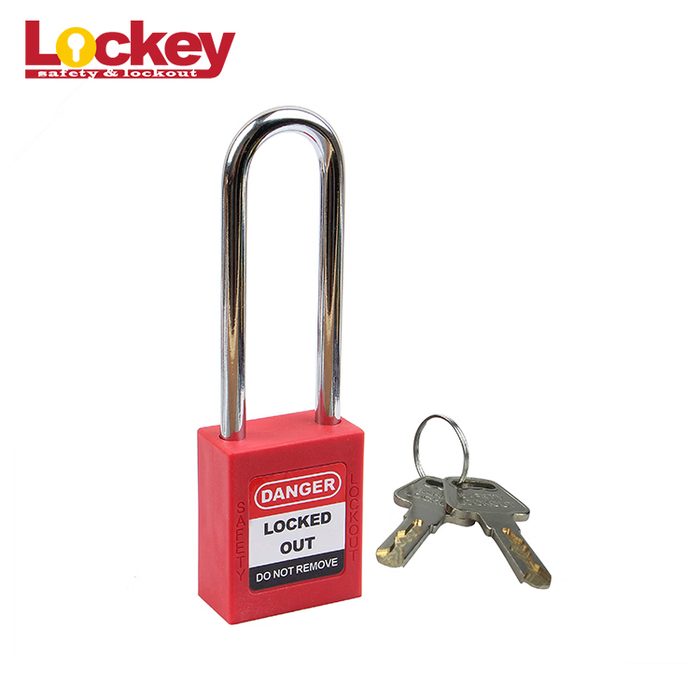 Loto Safety Padlock Lockout 76mm Long Shackle