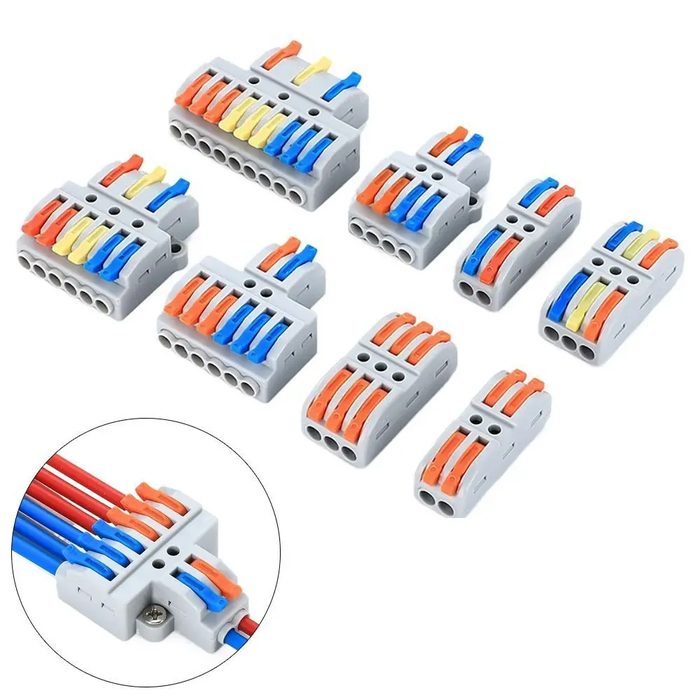 Electrical Terminal Block Push in Wire Connector Power Splice