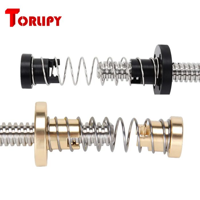 W-10 Elimination Gap Nut Acme Threaded Rod Lead Screws DIY CNC 3D Printer Parts T8 Anti Backlash Spring Loaded Nut