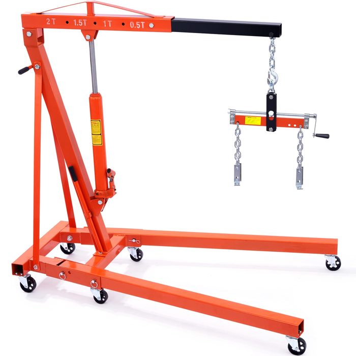 Folding Manual Hydraulic Jack Lift Shop Engine Crane