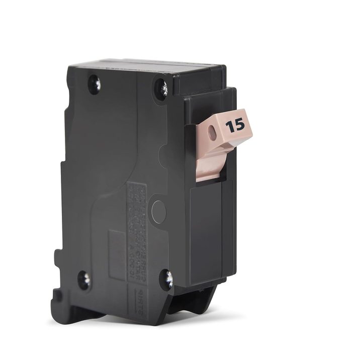 Circuit Breaker, 15 Amp, 1-Pole, Type 3/4-Inch Plug-On