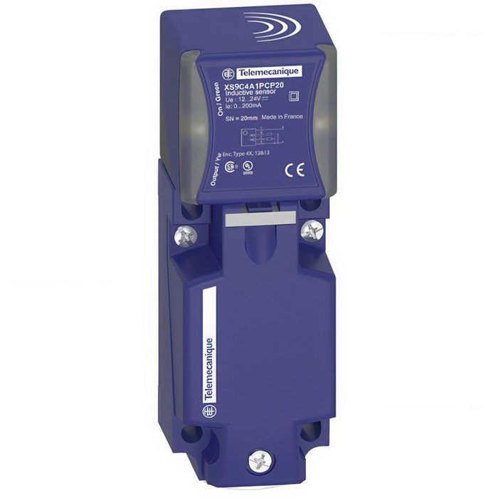 Inductive Proximity Sensor: Rectangular, 20 mm Detection Distance