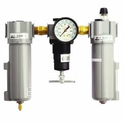 Deluxe Polycarbonate FRL Trio, 1/2 in NPT