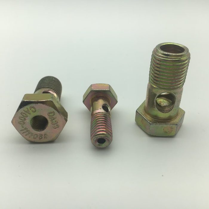 Hex Bolt with Holes in Head and Thread