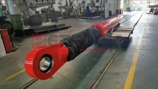 Heavy Duty Cushioned Hydraulic Cylinder with Telescopic Rod Boot