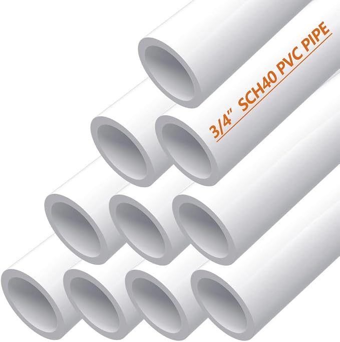 3/4 Inch PVC Pipe, Furniture Grade White Schedule 40