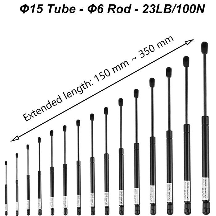 Gas Spring with Nylon Ends
