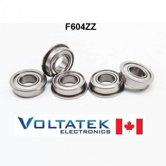 Flange Bearing F604ZZ 4x12x4 mm
