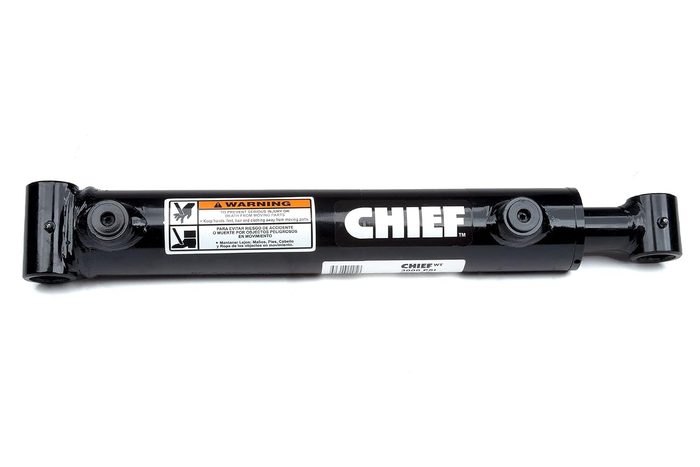 WT Welded Cross Tube Cylinder - 2.5 Bore x 12 Stroke Double Acting Hydraulic Cylinder - 3000 PSI - 1.5” Rod Diameter - 0.75” Pin, SAE #8 Port - Extended Length 32”
