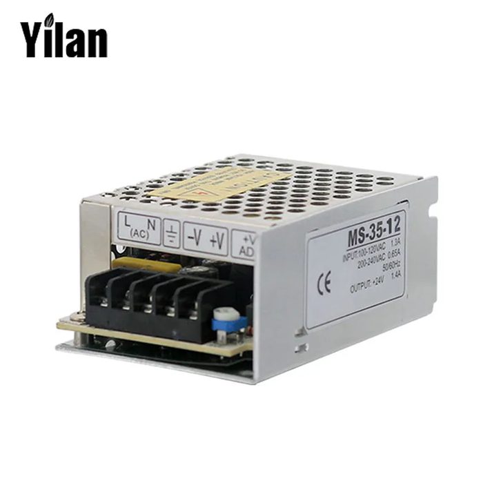 SMPS Switching Power Supply MS-35 35W Overload Protection Single Output Slim 5V 12V 24V