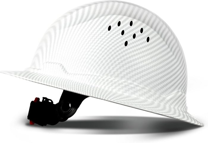 Full Brim White Construction Hard Hat