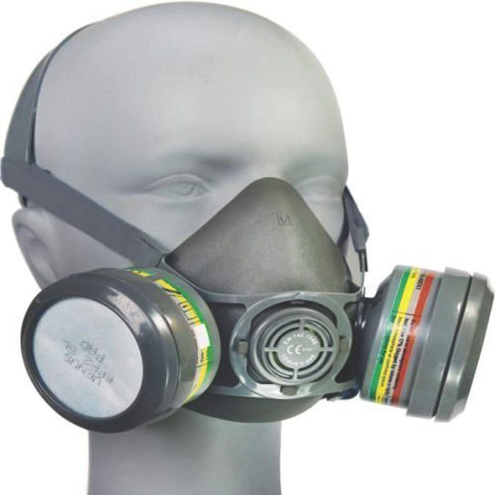Double Respirator Spray Paint Mask