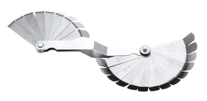 26-Blade Feeler Gauge Set with 45 Degree tips