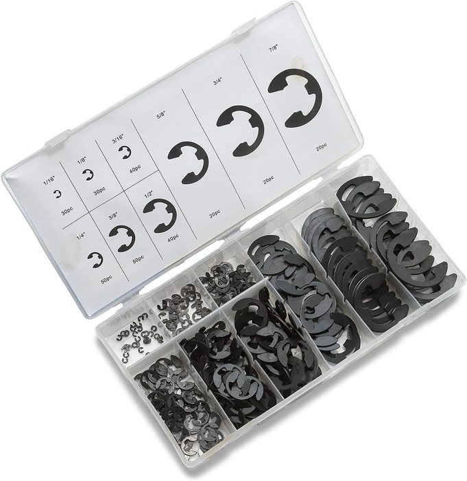 Circlips Assortment, 8-36mm Metric Sizes