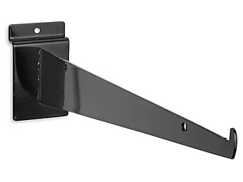 Shelf Bracket for Slatwall, 12 inch, Black