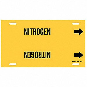 Pipe Marker, Nitrogen, 8"+ Pipe Diameter