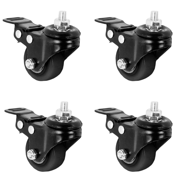 1.5 Inch Swivel Caster Wheels with Locking Brakes