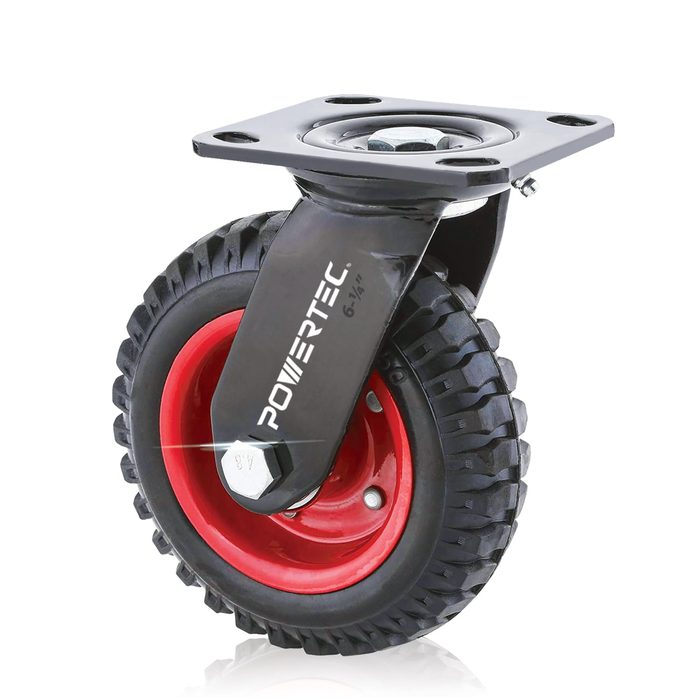 6 Inch Heavy Duty Rubber Casters Wheels