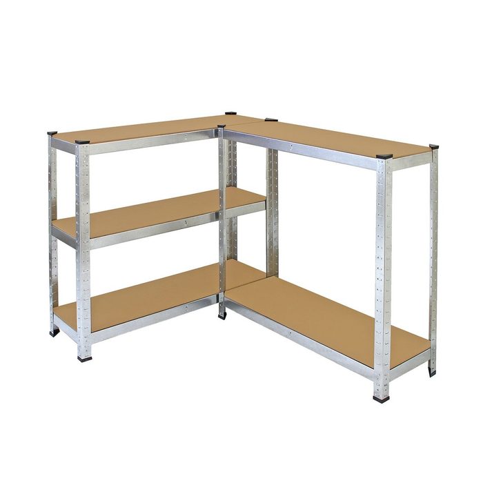 5 Bay Galvanised Corner Shelving/Racking Unit