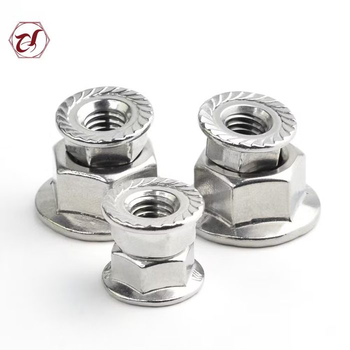 DIN6923 Hexagon Flange Nuts 304 Stainless Steel A2-70