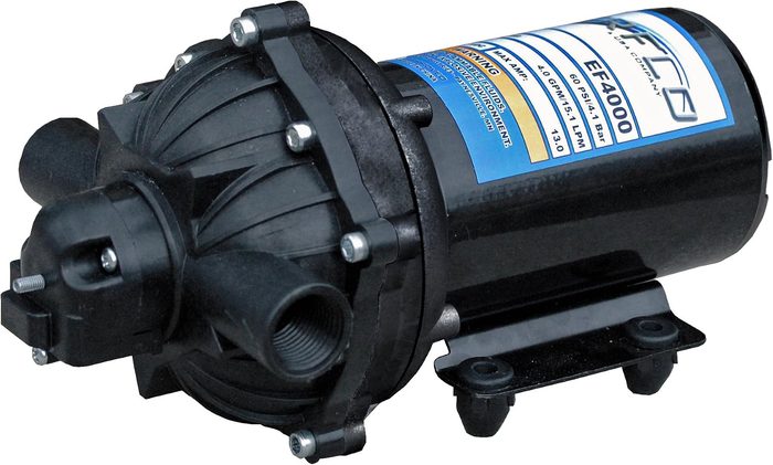 Diaphragm Pump, 4.0 GPM, 12V, with 1/2" fittings