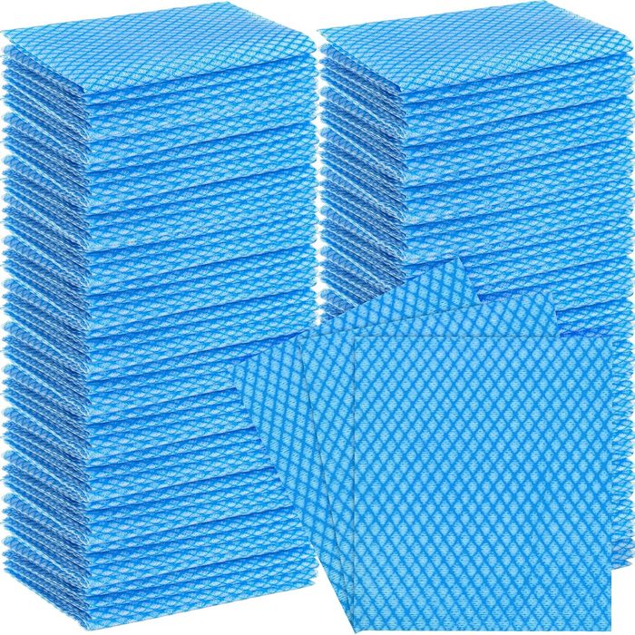 Blue Disposable Paper Wipes
