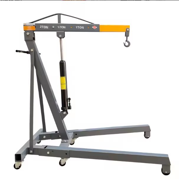 5 Ton Power Lift Adjustable Hydraulic Engine Hoist Hand Engine Crane