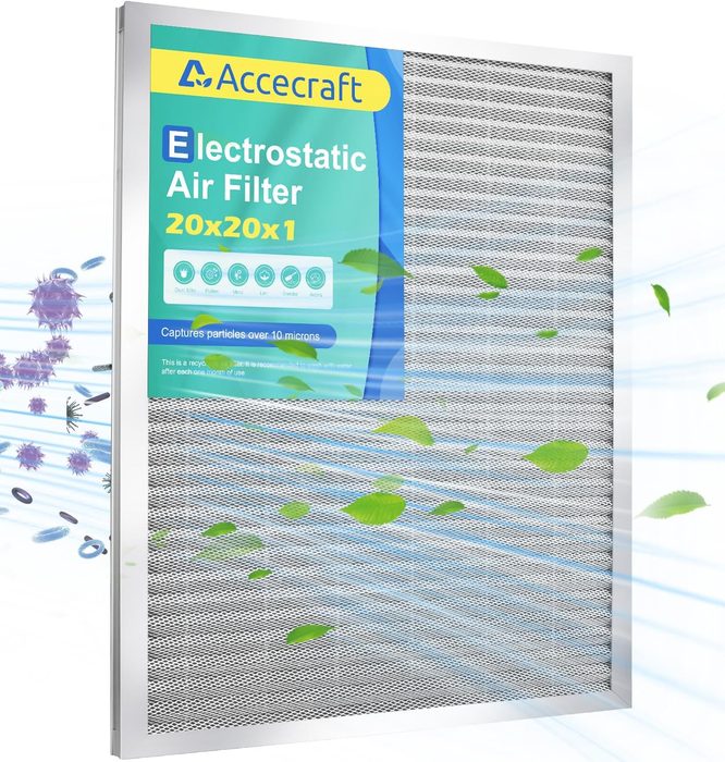 Electrostatic Air Filter Washable & Reusable AC