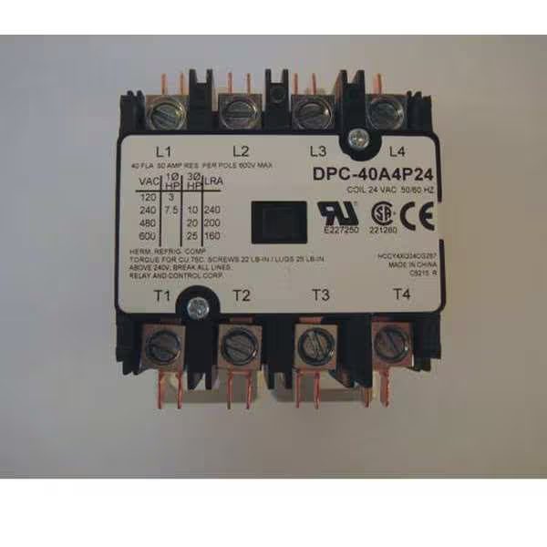 Definite Purpose Contactor 40A 4 Pole 24V