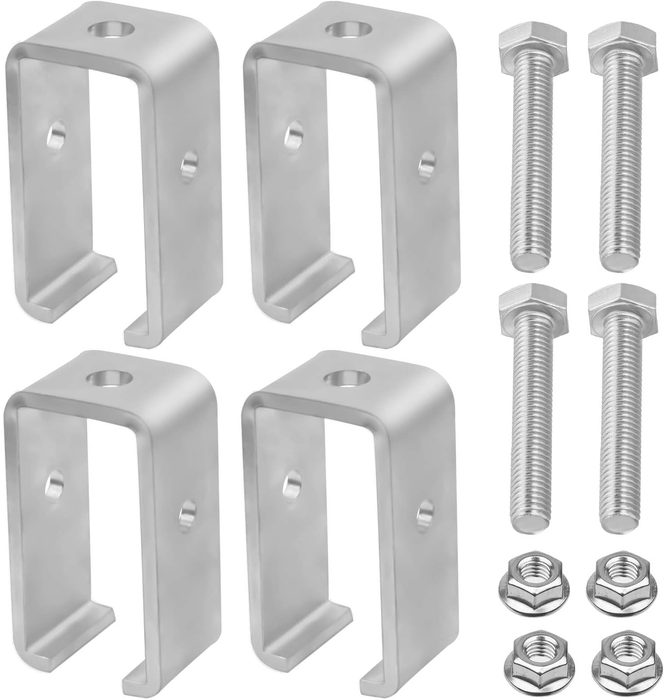 6-Hole Electrogalvanized Steel Shelf Bracket