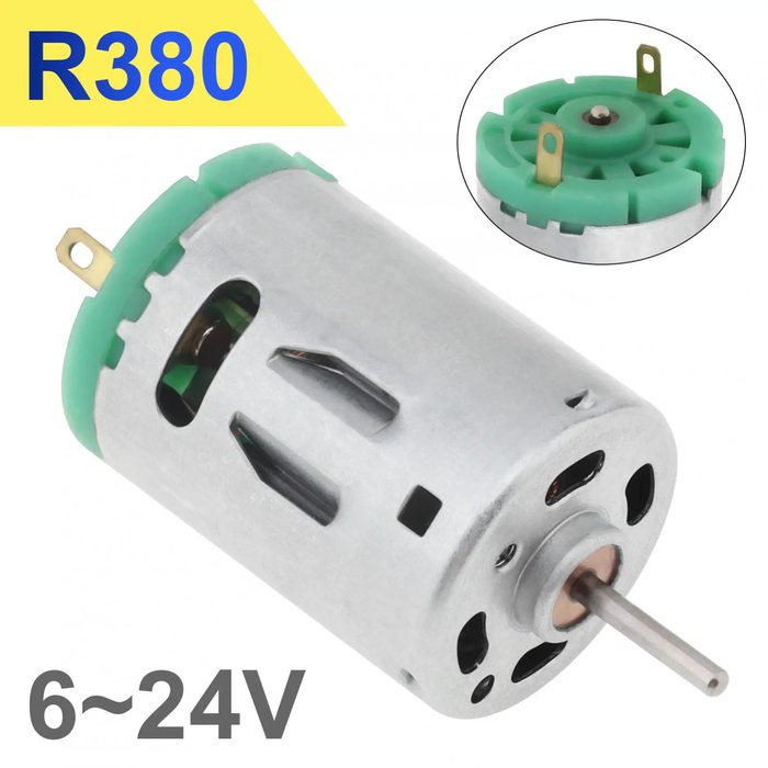380 DC Motor, 6-24V, 6000-24000RPM