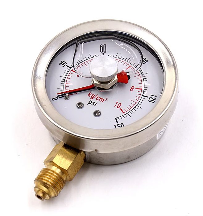 Liquid Oil Filled Air Pressure Gauge