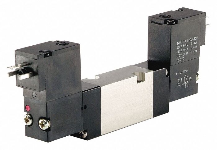 Solenoid Air Control Valve: Four-Way / Two-Position, Body
