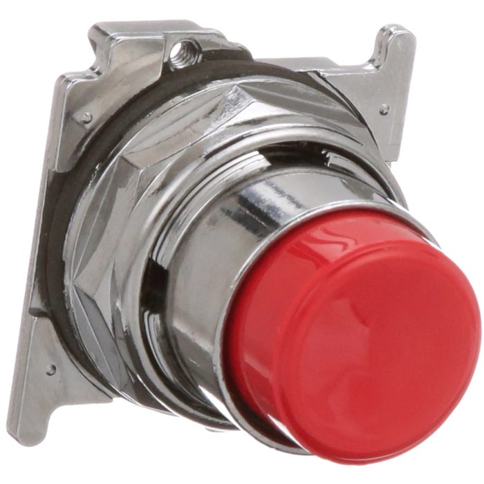 Illuminated Red Extended Maintained Pushbutton