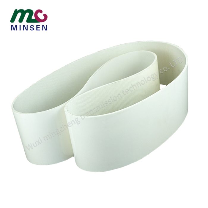 white PVC food belt