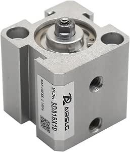 Square Air Pneumatic Cylinder Double Acting Compact