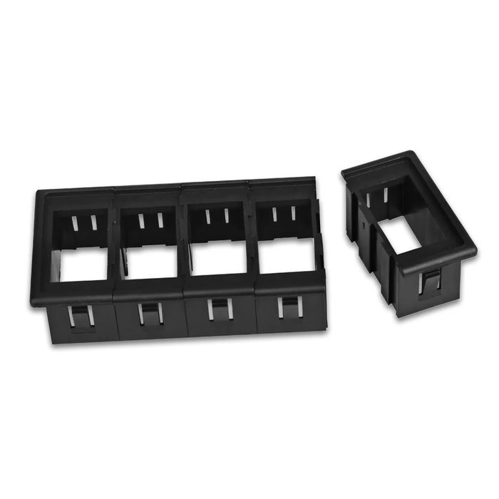 Rocker Switch Panel 6-Way Aluminum Holder 5/7Pin