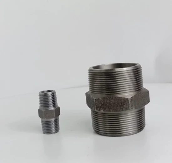 ASTM A105 3000lbs NPT Threaded Hex Nipple Forged Pipe Fittings