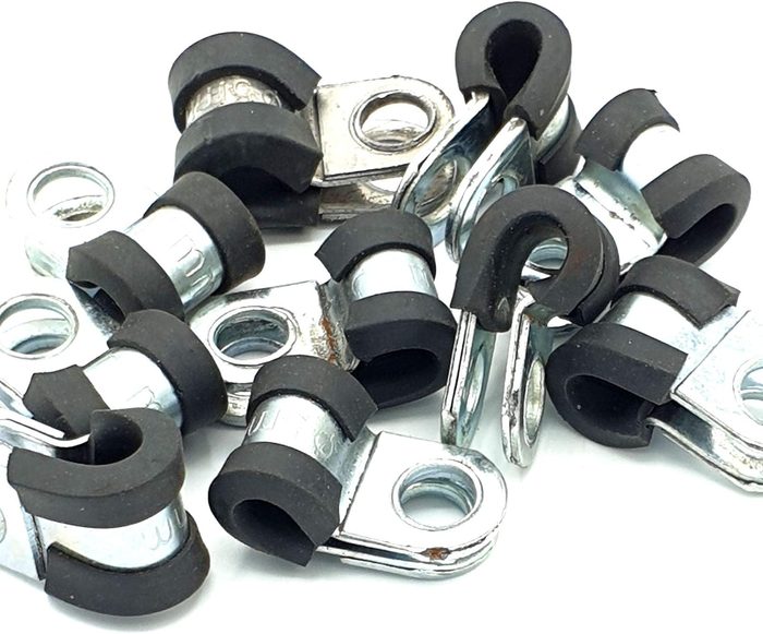 Rubber Lined Cable P-Clips Steel Hose P Clamps