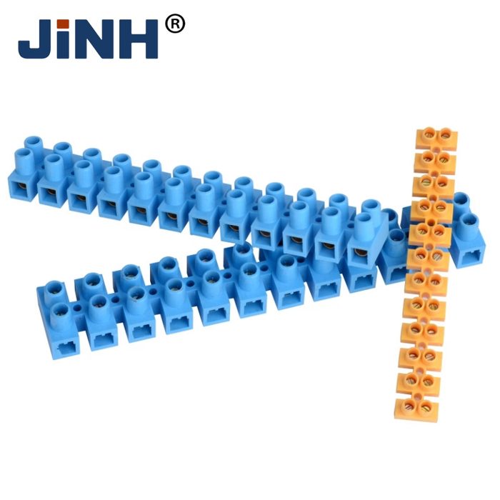 Plastic Terminal Blocks PE, PP, PA Electrical Power Cable Copper Terminal Block