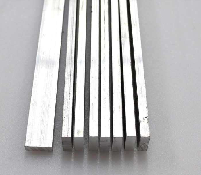 8 Pieces 1/4" X 3/4" Aluminum 6061 Flat Bar 10" Long