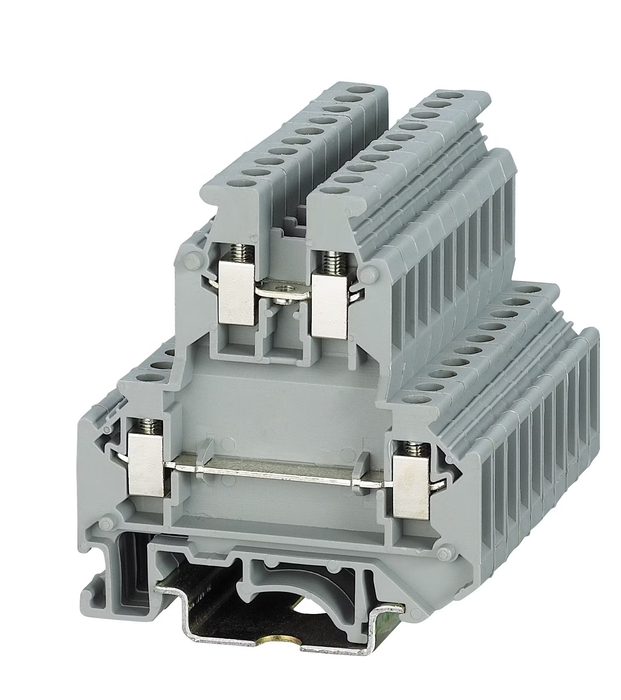 Mini Type 4mm2 Screw DIN-Rail Terminal Block