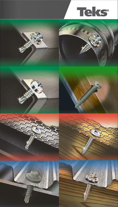 Wood-to-Metal Self Tapping Screws with Wings