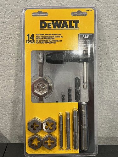 Fractional Tap and Hex Die Set, 14 PC