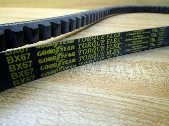 Cogged V-Belt BX67, Section BX, 70.0000" Outside Length