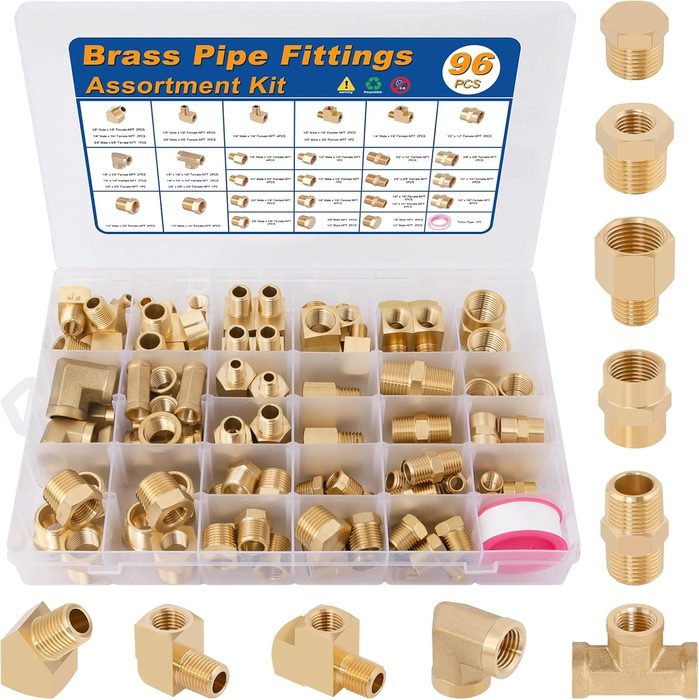 Brass Pipe Fittings Set